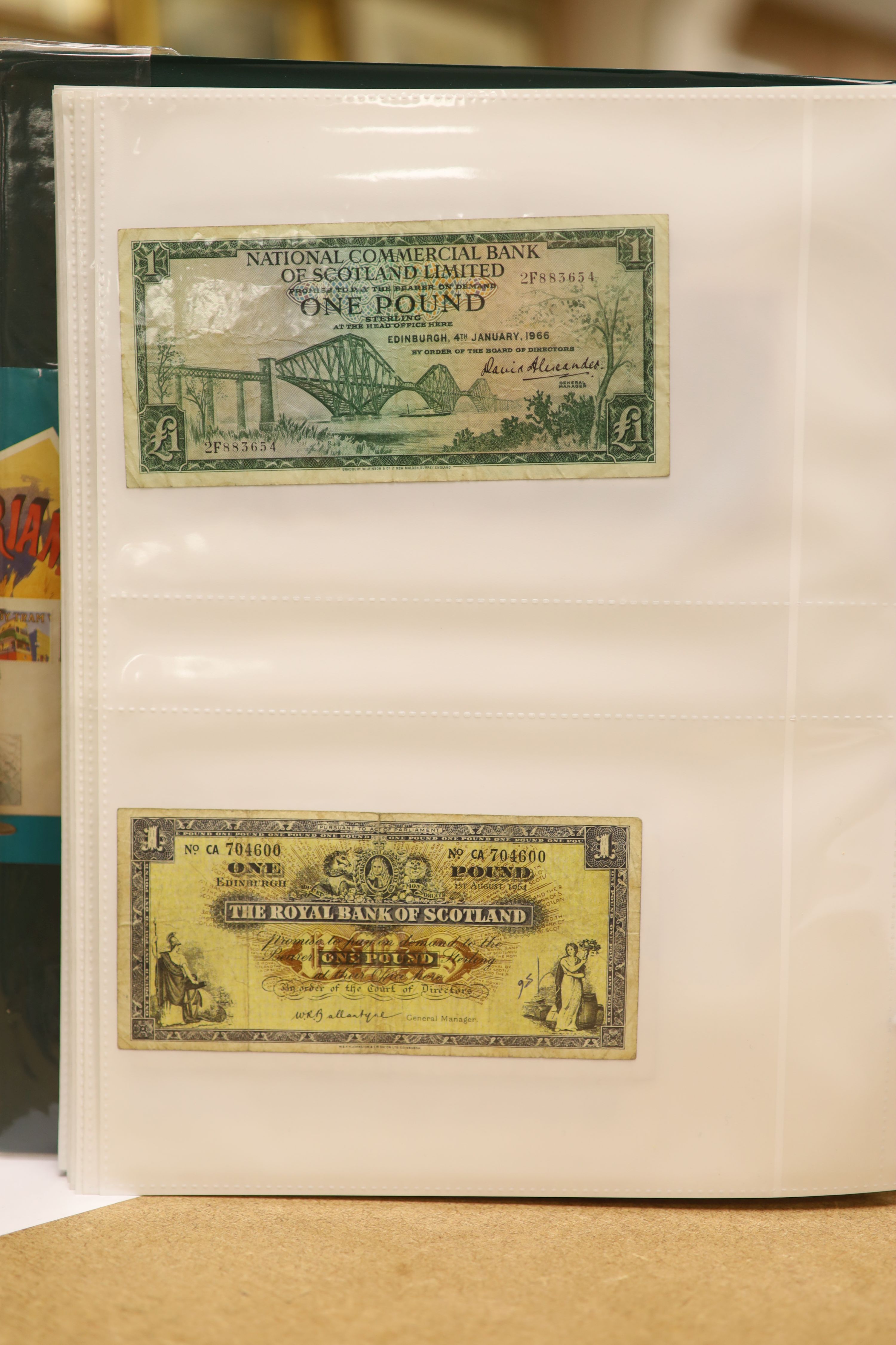 A collection of Bank of England and Scottish banknotes to include: 21 QEII 10 shillings, 14 O'Brien and Beale 10 shillings, 1 Peppiatt 10 shillings, 4 Hallam one pound notes, 18 O'Brien or Beale one pound notes, 8 Peppia